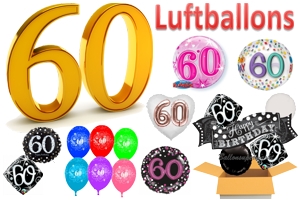 60. Geburtstag Luftballons