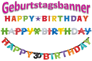 Geburtstagsbanner Geburtstagsbanner