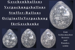 Geschenkballons, Stuffer-Ballons,