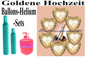 Goldene Hochzeit Sets