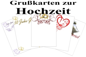 Grußkarten zur Hochzeit