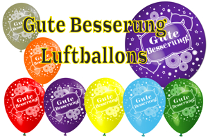 Luftballons Gute Besserung