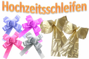 Hochzeit-Deko-Schleifen-Hochzeitsschleifen