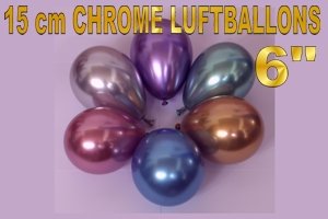 Mini-Luftballons Chrome