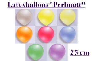 Luftballons 25 cm Perlmutt