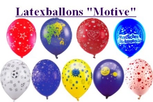 Luftballons mit Motiven