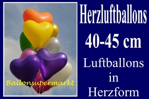 Herzluftballons 40 cm