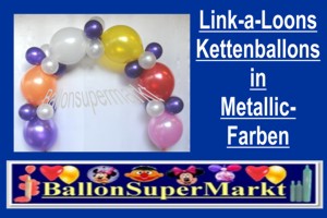 Link-a-Loon-Kettenballons-Metallic