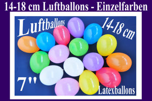 Luftballons 14-18 cm, Farbauswahl