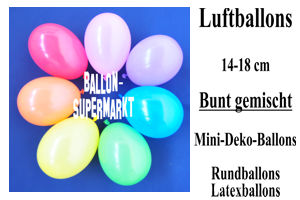 Luftballons 14-18 cm, bunt gemischt