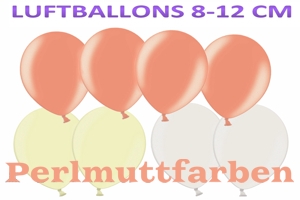 Luftballons Perlmutt, 8-12 cm, 5", Farbauswahl