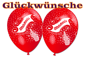 Luftballons Glückwünsche