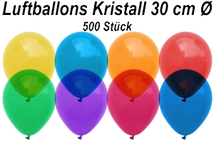 Luftballons Kristall 30 cm - 500 Stück Beutel