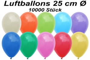 Luftballons 25 cm - 10000 Stück