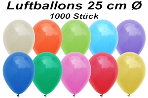 Luftballons 25 cm - 1000 Stück