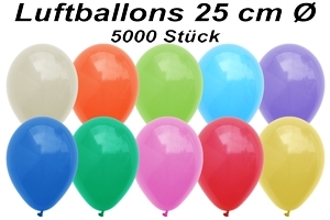 Luftballons 25 cm - 5000 Stück