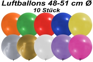 Luftballons 48 cm - 10 Stück Beutel
