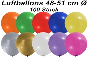 Luftballons 48 cm - 100 Stück Beutel