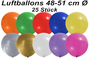 Luftballons 48 cm - 25 Stück Beutel
