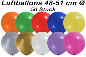 Luftballons 48 cm - 50 Stück Beutel