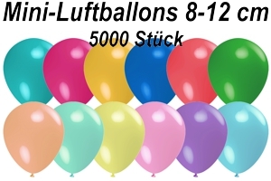 Luftballons Pastell, 8-12 cm 5", 5000 Stück