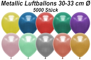 Luftballons Metallic 30 cm - 5000 Stück