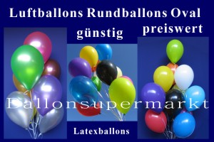 Luftballons Rundballons Oval