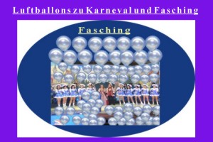 Luftballons zu Karneval und Fasching
