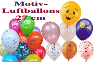Luftballons: Motive, 27 cm Ø