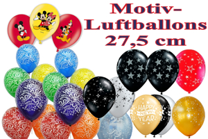 Luftballons: Motive, 27,5 cm Ø
