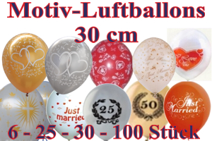 Luftballons Latexballons: Motive, 30 cm Ø