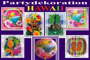 Hawaii-Party, Partydekoration