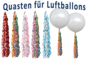 Quasten für Luftballons