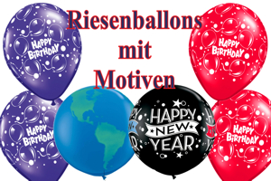 Große Luftballons mit Motiven