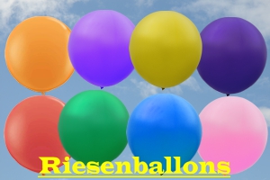 Riesen-Luftballons Rundformen und Herzformen, Riesenballons