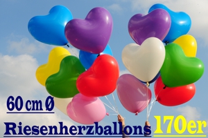 Herzluftballons 60 cm