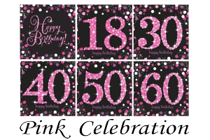 Pink Celebration, Servietten zum Geburtstag