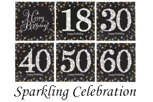 Sparkling Celebration, Servietten zum Geburtstag Sparkling Celebration, Servietten zum Geburtstag