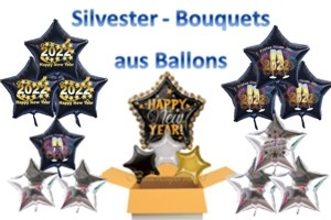 Silvester Bouquets aus Ballons