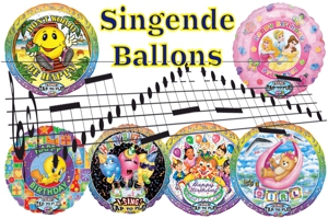 Singende Ballons, Folienballons mit Musik