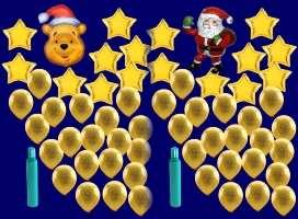 Weihnachten mit Luftballons