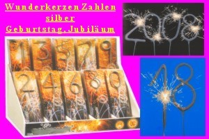 Zahlen-Wunderkerzen