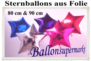 Folienballons Sterne 80-90 cm