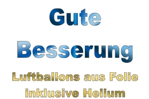 Gute Besserung Luftballons