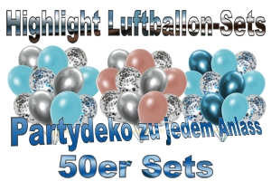 50er Luftballon-Sets, Highlight, Deko-Sets zu vielen Anlässen