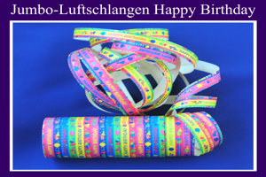 Luftschlangen Jumbo, Happy Birthday