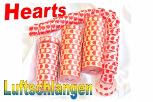 Luftschlangen Hearts