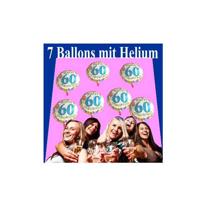 Partydekoration und Luftballons im Shop 7 Geburtstagsballons 60