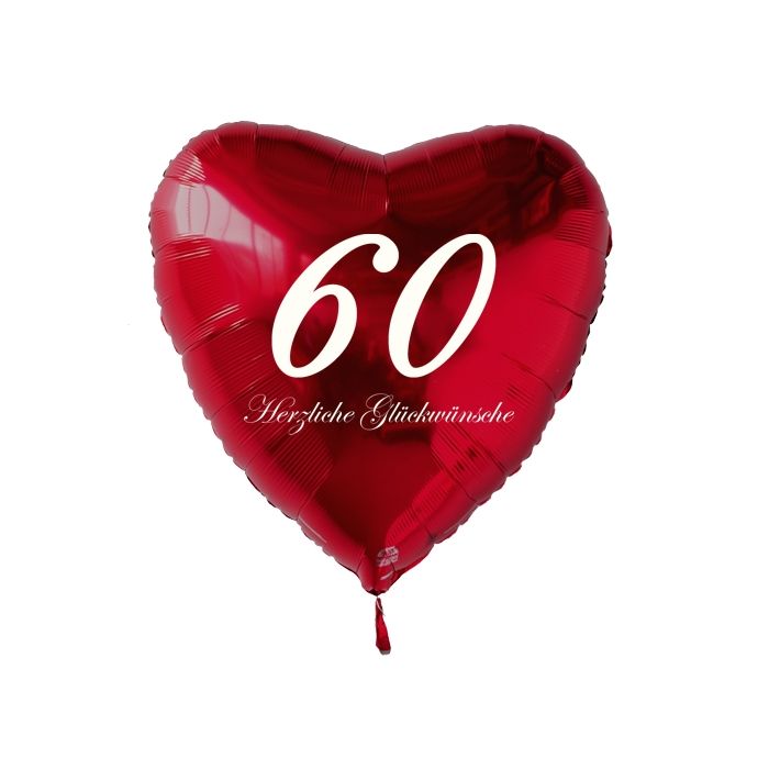 Partydekoration und Luftballons im Shop Großer Herzluftballon zum 60