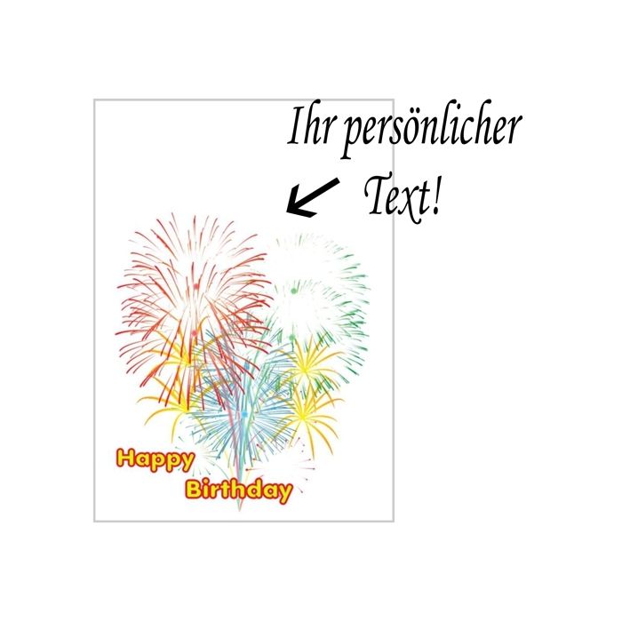 Partydekoration und Luftballons im Shop Grußkarte zum Geburtstag, Happy